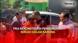 Polisi Gelar Pra Rekonstruksi Pembunuhan Bocah dalam Karung di Bekasi 