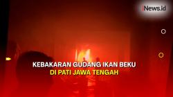 Kebakaran Hebat Melanda Gudang Ikan Beku di Pati, Penyebab Belum Diketahui 