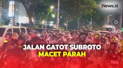Seusai Laga Timnas Indonesia vs Irak di SUGBK, Jalan Gatot Subroto Macet Parah