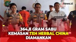 Polres Pelabuhan Tanjung Priok Amankan 364,8 Gram Sabu Kemasan Teh Herbal China