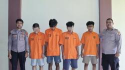 Resahkan Warga, 4 Pelaku Begal Motor dan HP di Pringsewu Ditangkap Polisi