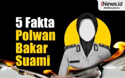 Infografis 5 Fakta Polwan Bakar Suami Sesama Polisi hingga Tewas di Mojokerto