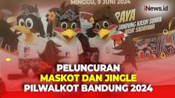 Momen KPU Kota Bandung Luncurkan Maskot dan Jingle Pilwalkot 2024