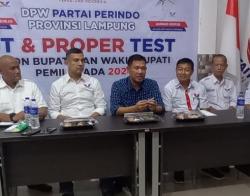 Ini Alasan Perindo Gelar Fit and Proper Test Bacabup-bacawabup Tulang Bawang Barat