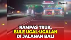 Bule Inggris Ugal-Ugalan di Jalanan Canggu hingga Bandara Ngurah Rai dengan Truk Rampasan