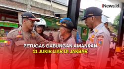  Gelar Razia, Petugas Gabungan Amankan 11 Juru Parkir Liar di Jakarta Barat 