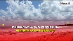 Gelombang Tinggi, Puluhan Nelayan di Pesisir Kuta Hentikan Aktivitas Melaut