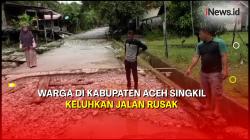 Sejumlah Titik Jalan di Kabupaten Aceh Singkil Rusak Parah, Warga Mengeluh 