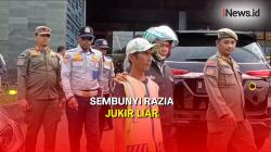 Jukir Liar  Kocar-kacir Sembunyi Terjaring Razia Petugas Gabungan di Kembangan