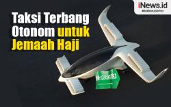 Infografis Arab Saudi Operasikan Taksi Terbang Otonom untuk Jemaah Haji