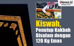 Infografis Kiswah, Kain Penutup Kakbah yang Disulam dengan 120 Kg Emas 