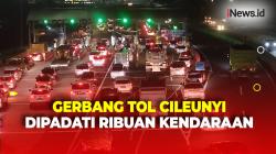 Mudik Libur Iduladha, Antrean Kendaraan di Gerbang Tol Cileunyi Capai 3 Kilometer