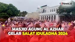 Gelar Salat Iduladha 2024, Ribuan Jemaah Padati Masjid Agung Al Azhar Jakarta