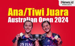 Infografis Ana/Tiwi Terharu Raih Titel BWF World Tour Perdana di Australian Open 2024