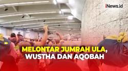 Suasana Jemaah Haji Pagi Ini Melontar Jumrah Ula, Wustha dan Aqobah di Mina