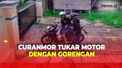 Aksi Viral Kawanan Curanmor Tukar Motor Korban dengan Sebungkus Gorengan di Depok
