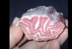 Daging Kurban Mirip Lafaz Allah Gegerkan Warga Tasikmalaya, Ini Penampakannya<