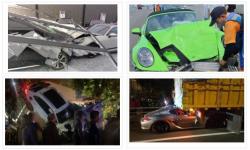 4 Kecelakaan Mobil Porsche Menghebohkan Sepanjang 2024, Ada yang Tabrak Kantor Polisi hingga Truk