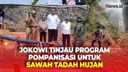 Didampingi Mentan, Presiden Jokowi Tinjau Program Pompanisasi untuk Sawah Tadah Hujan di Karanganyar