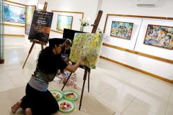 Merasakan Kedalaman Emosional dan Spiritual Lewat Lukisan Afit Ruseno