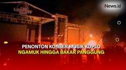 Viral! Bintang Tamu Konser Musik Koplo Tidak Hadir, Penonton Bakar Panggung 
