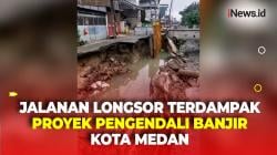 Terdampak Proyek Pengendali Banjir, Jalanan di Medan Amblas, Bobby: Saya Belum Lihat