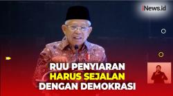 Penyusunan RUU Penyiaran, Wapres Ma'ruf Ingatkan Harus Sejalan dengan Demokrasi