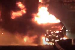 Tol Ngawi-Solo Ditutup Total Imbas Truk Tangki BBM Meledak-Terbakar