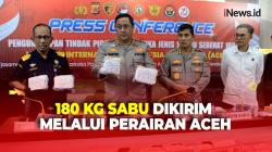Polisi Gagalkan Penyelundupan 180 Kg Sabu Asal Malaysia yang Dikirim Melalui Perairan Aceh