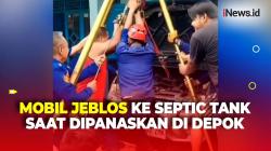 Detik-Detik Evakuasi Mobil Warga Depok yang Jeblos ke Septic Tank saat Dipanaskan