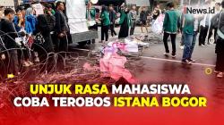 Terobos Barikade Polisi, Unjuk Rasa Mahasiswa Ricuh saat Coba Masuk Istana Bogor