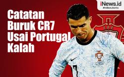 Infografis Catatan Buruk CR7 Usai Portugal Dibantai Georgia
