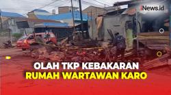 Usut Kebakaran Rumah yang Tewaskan Satu Keluarga Wartawan di Karo, Polisi Gelar Olah TKP