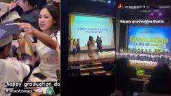 Momen Tamara Tyasmara Menangis Wakili Wisuda Almarhum Dante