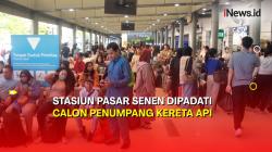 Libur Sekolah, Stasiun Pasar Senen Dipadati Calon Penumpang Kereta Api