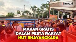 Meriahkan HUT Bhayangkara ke-78 di Monas, Makan Gratis Disajikan untuk Masyarakat