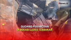 Diduga Korsleting Listrik, Gudang Perabotan di Bekasi Terbakar