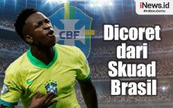Infografis Vinicius Dicoret dari Skuad Brasil di Perempat Final Copa America 2024