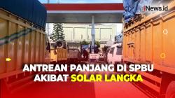 Solar Langka, Kendaraan Antre Panjang di SPBU Mandailing Natal