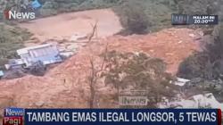 Tambang Emas Ilegal di Gorontalo Longsor, 5 Orang Meninggal Dunia