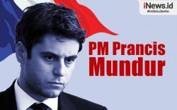 Infografis Perdana Menteri Prancis Gabriel Attal Mundur