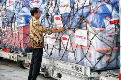 Presiden Jokowi Lepas Bantuan Misi Kemanusiaan untuk Papua Nugini dan Afganistan