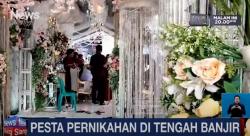Meski Banjir, Pasutri di Cirebon Tetap Gelar Pesta Pernikahan