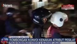 Meresahkan Warga, Rombongan Massa Konvoi di Jalanan Surabaya
