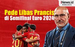 Infografis Spanyol Pede Libas Prancis di Semifinal Euro 2024