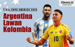 Infografis Final Copa America 2024: Kolombia Vs Argentina