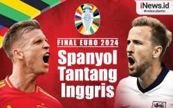 Infografis 5 Fakta Spanyol Vs Inggris di Final Euro 2024