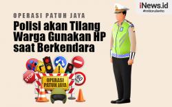 Infografis Operasi Patuh Jaya, Polisi akan Tilang Warga Gunakan HP saat Berkendara