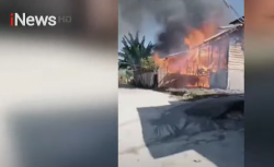 Delapan Rumah Warga di Polewali Mandar Ludes Terbakar