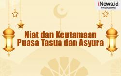Infografis Bacaan Niat Puasa Asyura 10 Muharram 2024 